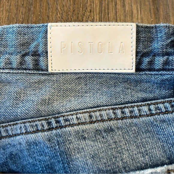 PISTOLA Kelly 90s Skater Jean Shorts in Light Blue (Urban Outfitters) - Picture 7 of 9
